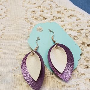 Faux Leather Earrings